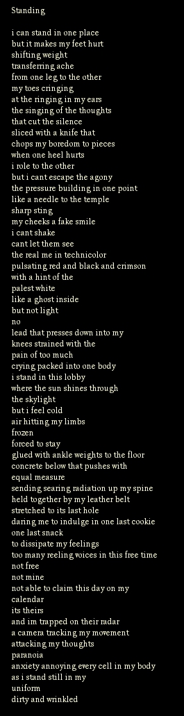 standing poem