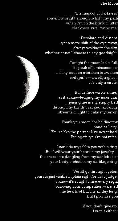 The moon poem