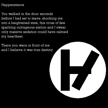 Happenstance poem