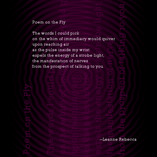 Poem on the Fly