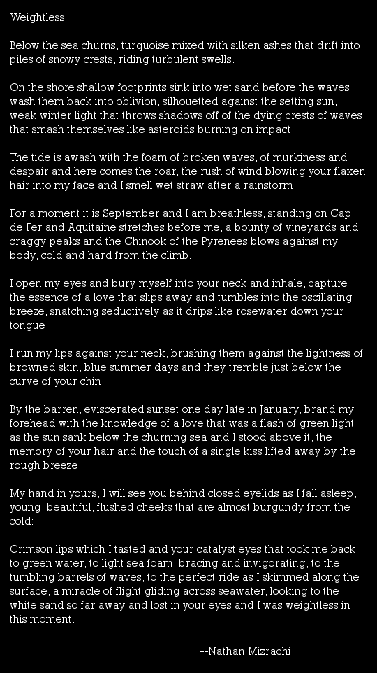 Nathan Mizrachi poetry