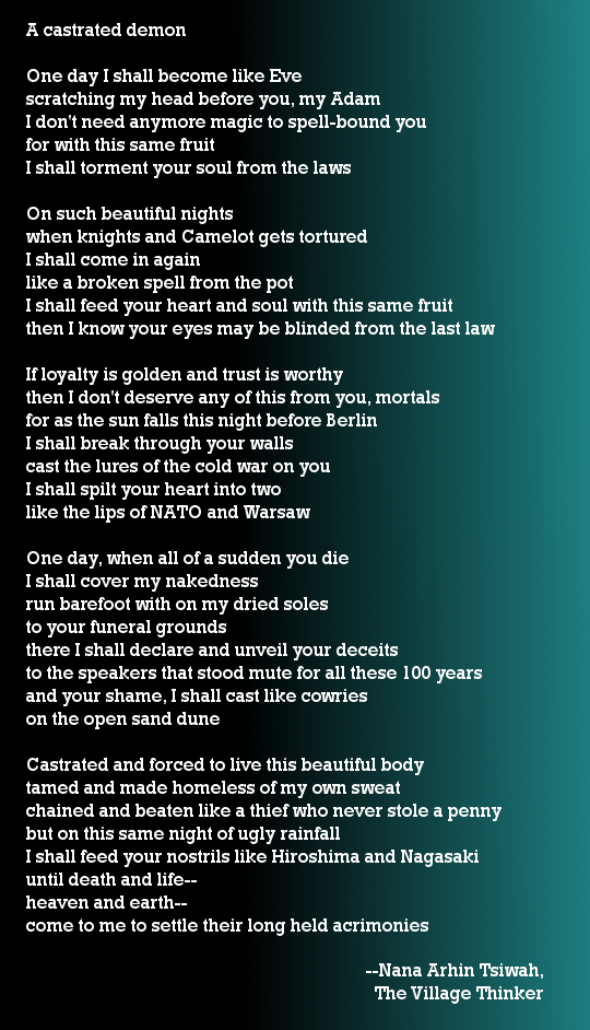 Guest Post by The Village Thinker